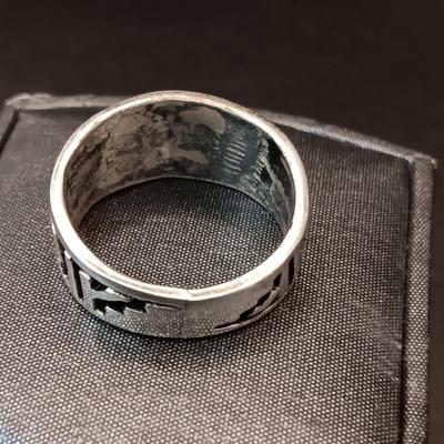 STERLING SILVER RING 8.58g SIZE 10 3/4