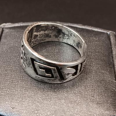 STERLING SILVER RING 8.58g SIZE 10 3/4