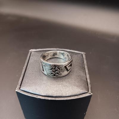 STERLING SILVER RING 8.58g SIZE 10 3/4