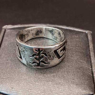 STERLING SILVER RING 8.58g SIZE 10 3/4