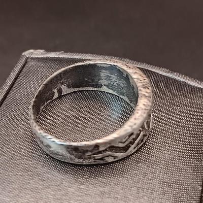 STERLING SILVER RING MARKED "BGM" 8.24g SIZE 10 1/4
