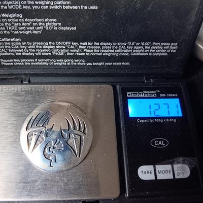 STERLING SILVER BROOCH OR PENDANT 12.71g