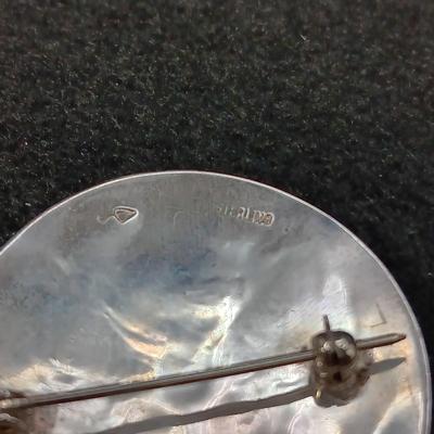 STERLING SILVER BROOCH OR PENDANT 12.71g