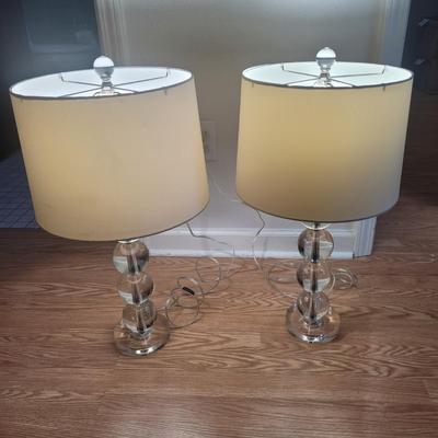 Two Stacked Crystal Ball Lamps (PB-EL)