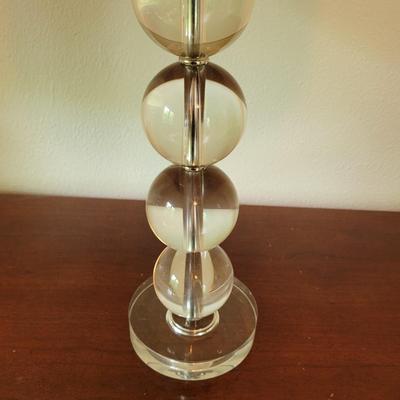 Two Stacked Crystal Ball Lamps (PB-EL)
