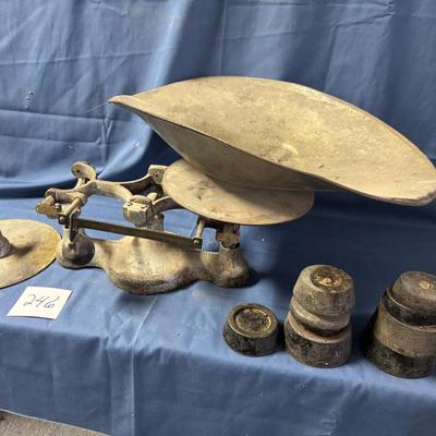 Vintage Cast Iron Balance Scales