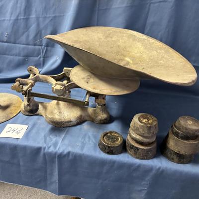 Vintage Cast Iron Balance Scales