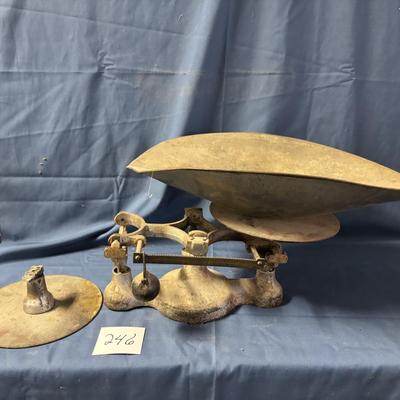 Vintage Cast Iron Balance Scales