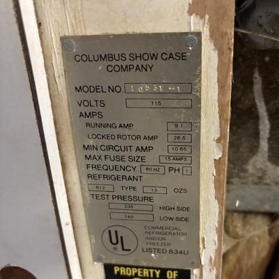 Vintage Cooler Display Case