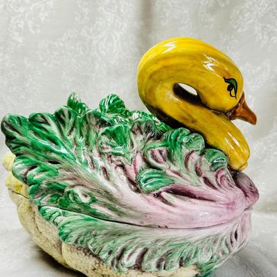 Italian Majolica Vegetable Tureen