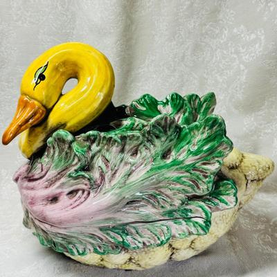 Italian Majolica Vegetable Tureen