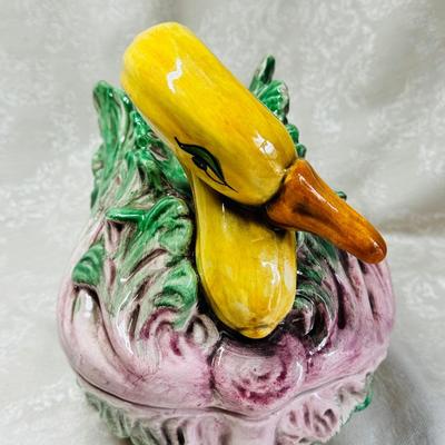 Italian Majolica Vegetable Tureen