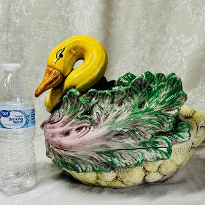 Italian Majolica Vegetable Tureen