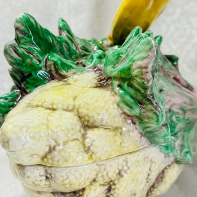 Italian Majolica Vegetable Tureen