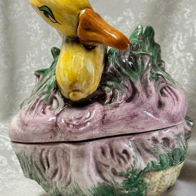 Italian Majolica Vegetable Tureen