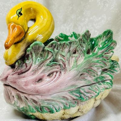 Italian Majolica Vegetable Tureen