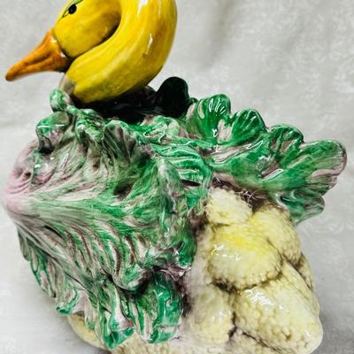 Italian Majolica Vegetable Tureen