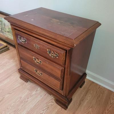 Two Drawer Wooden Night Stand (PB-EL)