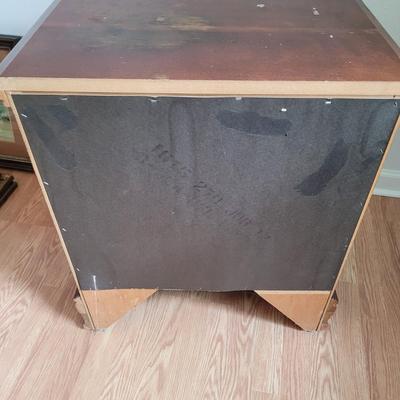 Two Drawer Wooden Night Stand (PB-EL)