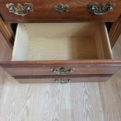 Two Drawer Wooden Night Stand (PB-EL)