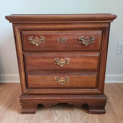 Two Drawer Wooden Night Stand (PB-EL)