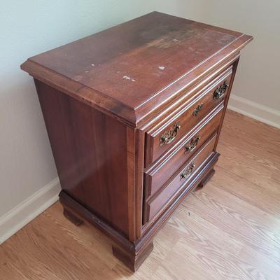 Two Drawer Wooden Night Stand (PB-EL)