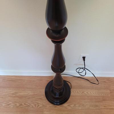Turned Wood Floor Lamp (B2-EL)