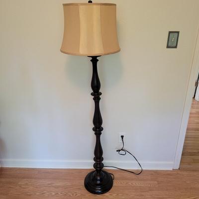 Turned Wood Floor Lamp (B2-EL)
