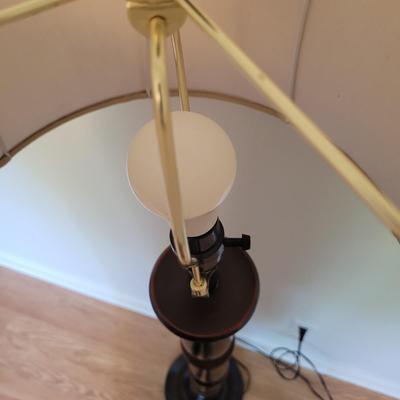 Turned Wood Floor Lamp (B2-EL)