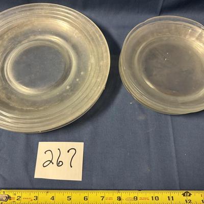 Vintage Depression Glass Plates