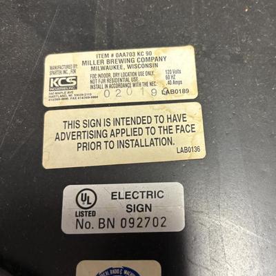 Miller Electric Sign