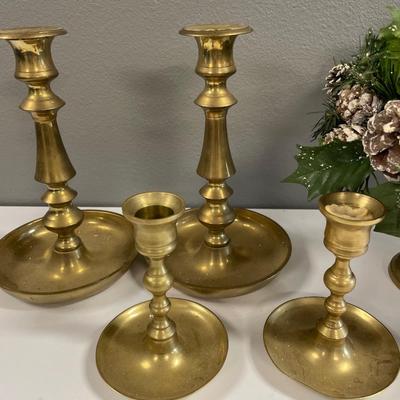 Brass candle sticks