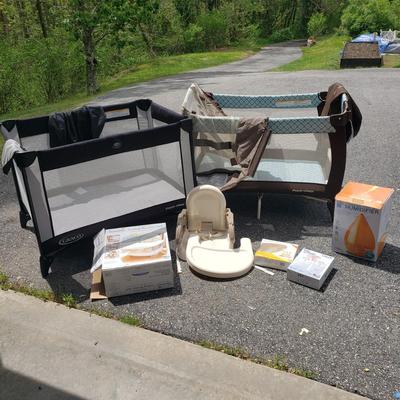 Two Graco Pack N Plays, vtech Digital Monitor, and More (G-KD)