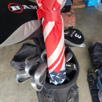 Ram Bag W/Memorial Series Clubs, Affinity Bag/RZR Burn Series Clubs (G-KD)