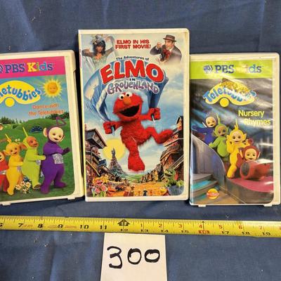 Teletubbies and Elmo VHS Lot