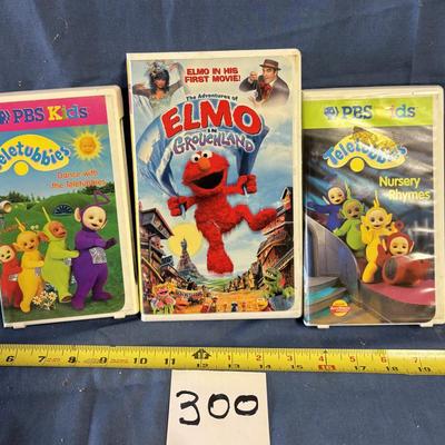 Teletubbies and Elmo VHS Lot