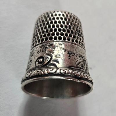 Vintage Sterling Silver Thimble