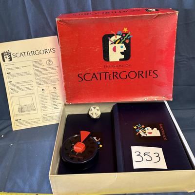 Scattergories Game
