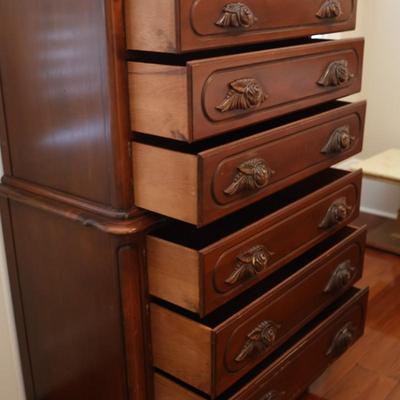 Victorian Walnut Chest of Drawers by Continental Furniture