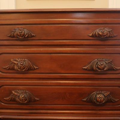 Victorian Walnut Chest of Drawers by Continental Furniture