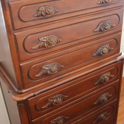 Victorian Walnut Chest of Drawers by Continental Furniture