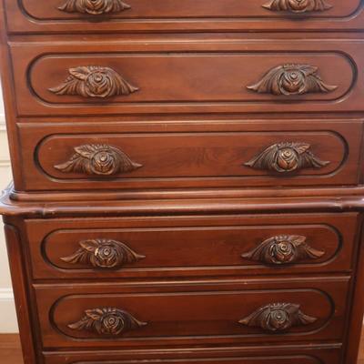 Victorian Walnut Chest of Drawers by Continental Furniture