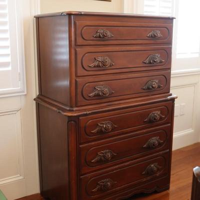 Victorian Walnut Chest of Drawers by Continental Furniture