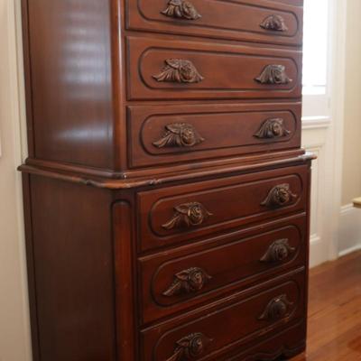 Victorian Walnut Chest of Drawers by Continental Furniture