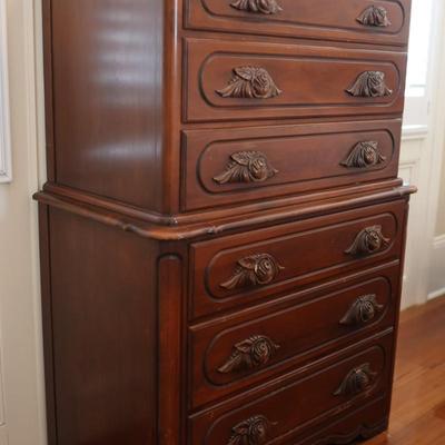 Victorian Walnut Chest of Drawers by Continental Furniture