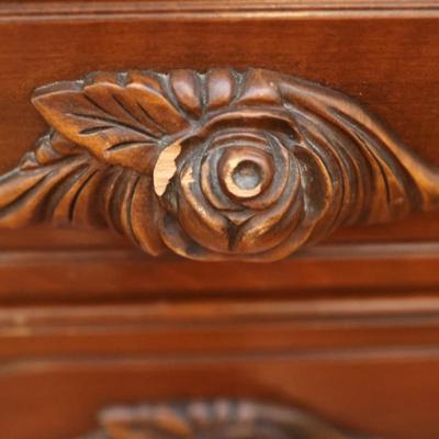 Victorian Walnut Chest of Drawers by Continental Furniture