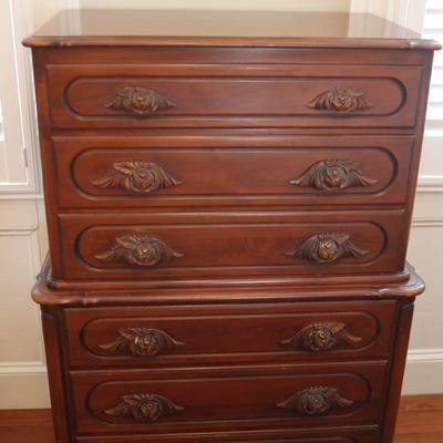 Victorian Walnut Chest of Drawers by Continental Furniture