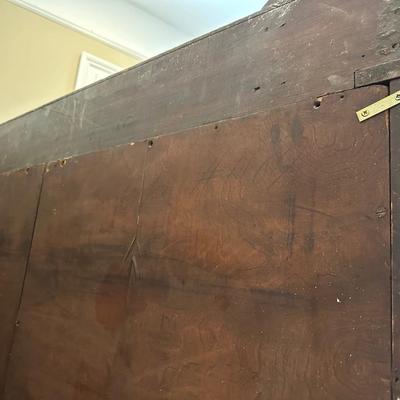 Walnut Victorian Two Door Wardrobe with Column Front
