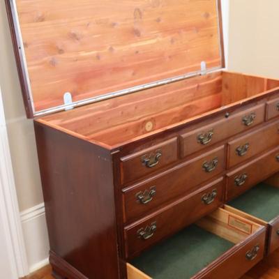 LANE Traditional Style Cedar Chest with Two Drawers