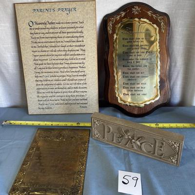 Prayers and 10 Commandments